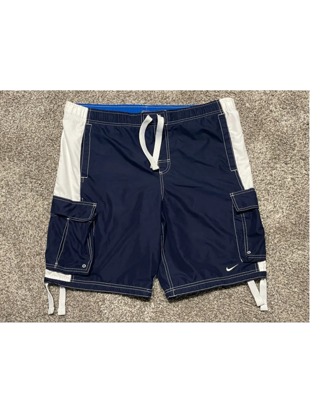 Nike Men’s Vintage Cargo Swim Trunks/Board Shorts, Size Large